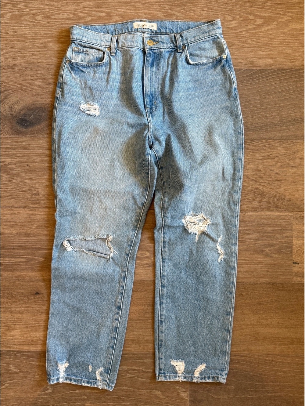 Current Elliot distressed cropped smart casual weekend denim size 30